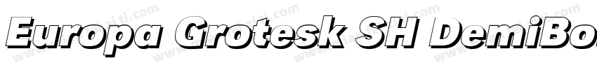 Europa Grotesk SH DemiBold字体转换